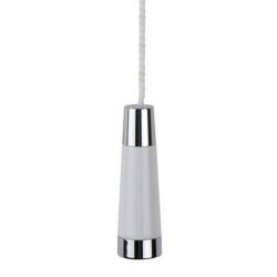 Miller Classic Conical Light Pull - Chrome & White