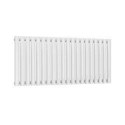 Reina Neval Single Horizontal Aluminium Radiator 600 x 1171mm - White