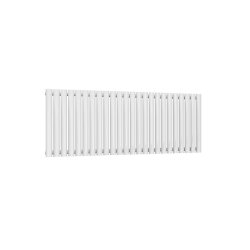 Reina Neval Single Horizontal Aluminium Radiator 600 x 1407mm - White