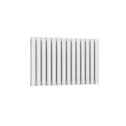 Reina Neval Double Horizontal Aluminium Radiator 600 x 817mm - White