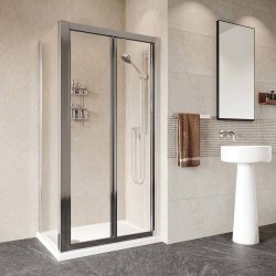 Roman Haven Framed 1000mm Bi-Fold Shower Door