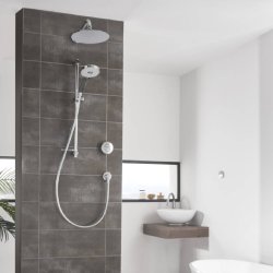 Aqualisa Unity Q Concealed Smart Shower with Adjustable Head and Wall Fixed Head (HP/Combi)