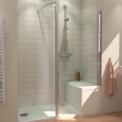 Lakes Classic Seated Shower Tray and Walk-In Enclosure (Right Hand)