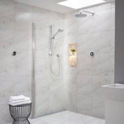 Aqualisa Optic Q Concealed Smart Shower with Adjustable Head and Wall Fixed Head (HP/Combi)