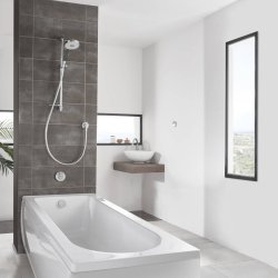 Aqualisa Unity Q Concealed Smart Shower with Adjustable Head and Bath Filler (Gravity Pumped)