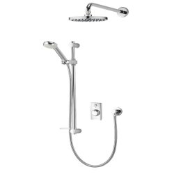 Aqualisa Visage Q Concealed Smart Shower with Adjustable Head and Wall Fixed Head (HP/Combi)