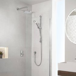 Aqualisa Visage Q Concealed Smart Shower with Adjustable Head and Wall Fixed Head (HP/Combi)