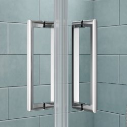 Merlyn 8 Series 760 x 760mm Frameless Double Pivot Showerwall