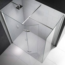 Merlyn 8 Series 1400 x 900mm Walk In Enclosure with Hinged Swivel Panel