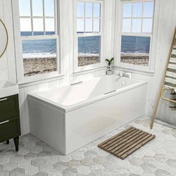 Beaufort Portland SE 1700 x 750mm 5mm Twin Grip Bath