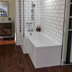 Beaufort Shannon 1500 x 850mm RH L Shaped Reinforced Bath