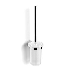 HiB Nano Chrome Wall Mounted Toilet Brush and Holder