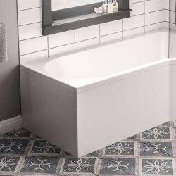 Beaufort Portland 750 x 510mm Universal L Shaped End Bath Panel