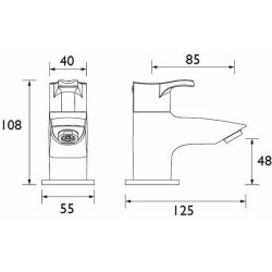 Bristan Capri Chrome Bath Taps