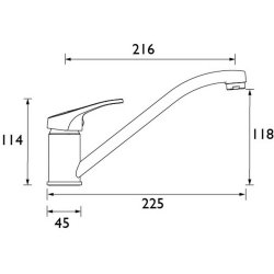 Bristan Cello Chrome Sink Mixer