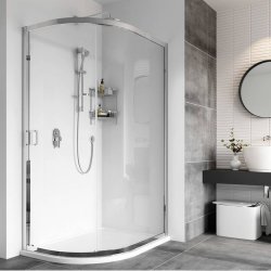 Roman Haven8 800 x 900mm One Door Offset Quadrant Shower Enclosure