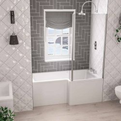 Beaufort? Portland 1700 x 850mm RH L Shaped Reinforced Bath