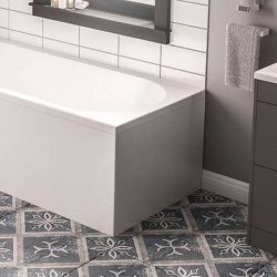 Beaufort Portland 750 x 510mm Universal P Shaped End Bath Panel