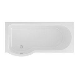 Beaufortè Portland 1700 x 850mm LH P Shaped Reinforced Bath