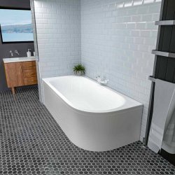 Beaufort Biscay DE RH 1600 x 725mm 5mm Bath