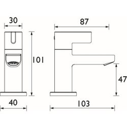 Bristan Clio Chrome Basin Taps