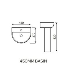 Kartell Kameo 450mm Basin and Pedestal