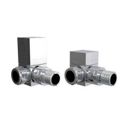 Redroom Chrome 15mm Corner Square Valve Pack 