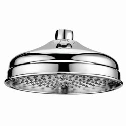 Scudo Chrome 200mm Traditional Round Shower Head