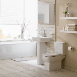 Essential Orchid Close Coupled Open Back WC