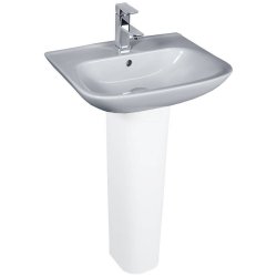 Essential Violet 450mm 1 Tap Hole Basin