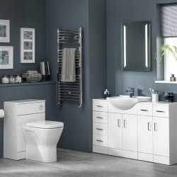 Essential Alaska White 650mm 2 Door Vanity Basin Unit 