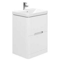 Essential Colorado White 600mm Floorstanding Basin Unit