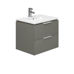 Essential Dakota Grey 600mm Wall Hung Basin Unit