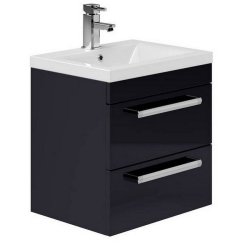 Essential Nevada Indigo 500mm Wall Hung Washbasin Unit