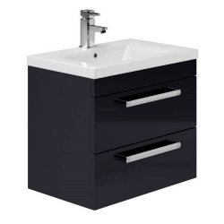 Essential Nevada Indigo 600mm Wall Hung Washbasin Unit