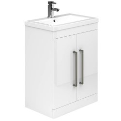 Essential Nevada White 500mm Washbasin Unit