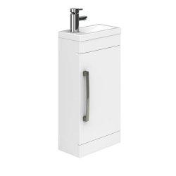 Essential Nevada White 400mm Cloakroom Basin Unit