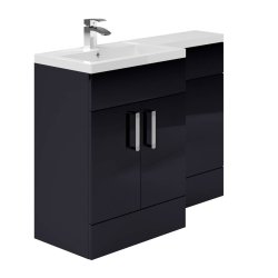 Essential Nevada Indigo LH L Shape Washbasin Unit