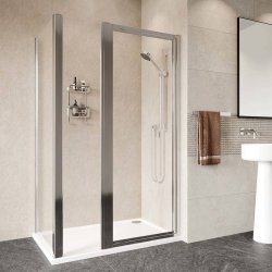 Roman Haven Framed 800mm Pivot Shower Door Alcove Fitting