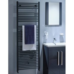 Essential Straight Anthracite 690 x 600mm Towel Warmer