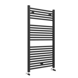 Essential Straight Black 1110 x 600mm Towel Warmer