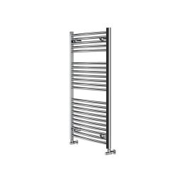 Essential Curved Chrome 1110 x 500mm Towel Warmer