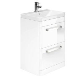 Essential Vermont White 600mm FS Washbasin Unit