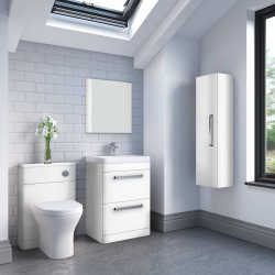 Essential Vermont White 600mm WH Washbasin Unit