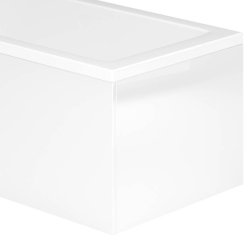 Essential Vermont White 700mm L-Shaped End Bath Panel