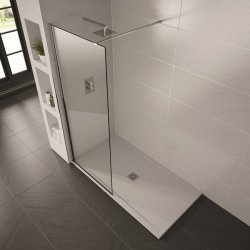 Aquadart Aqualavo White 1000x800 Rectangle Shower Tray