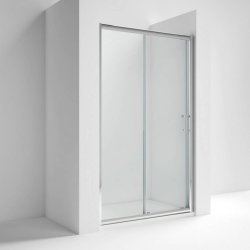 Nuie Pacific Chrome 1000mm Single Sliding Shower Door