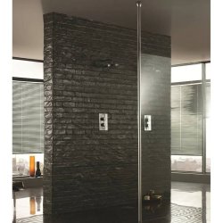 Aquadart Wetroom 8 Silver Floor to Ceiling Post