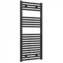 Reina Diva Black Flat 600 x 800mm Heated Towel Rail