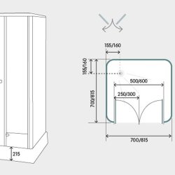 Kinedo Consort 700mm Shower Pod